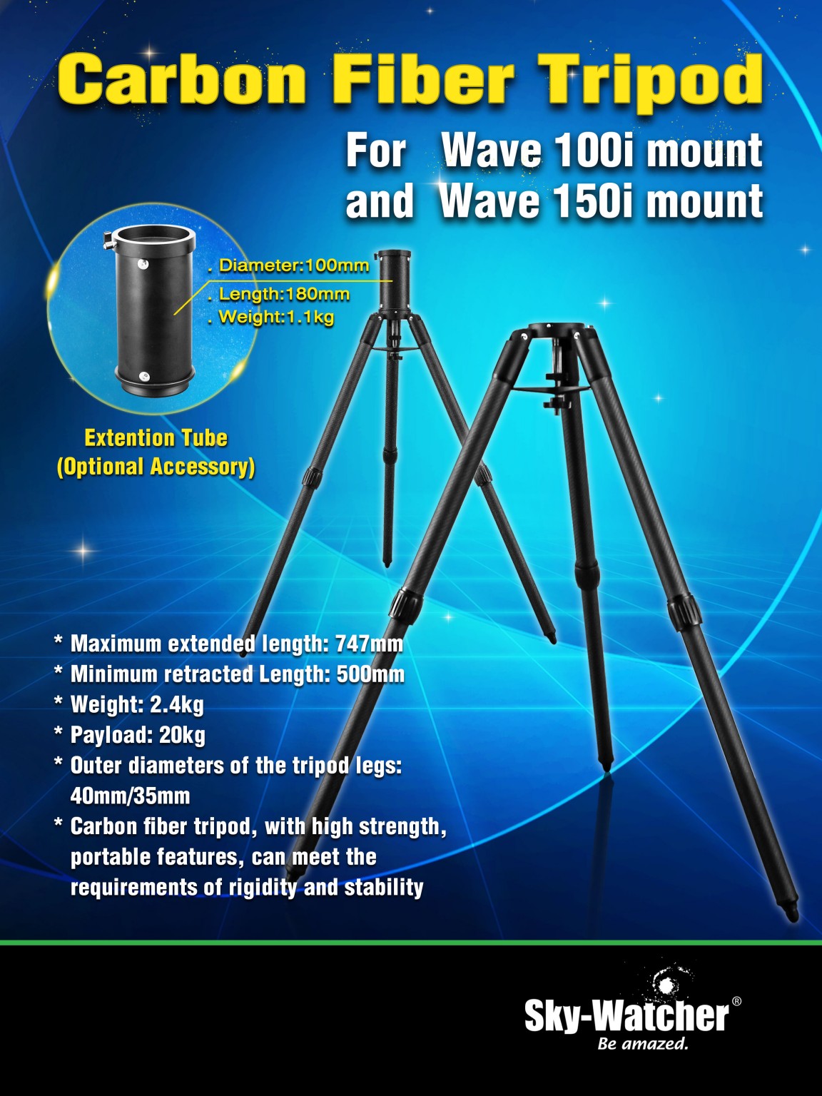 Sky-Watcher Wave Carbon Fiber Tripod