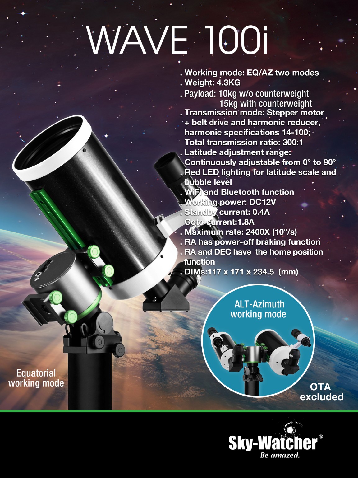 Sky-Watcher Wave 100i Strainwave Mount