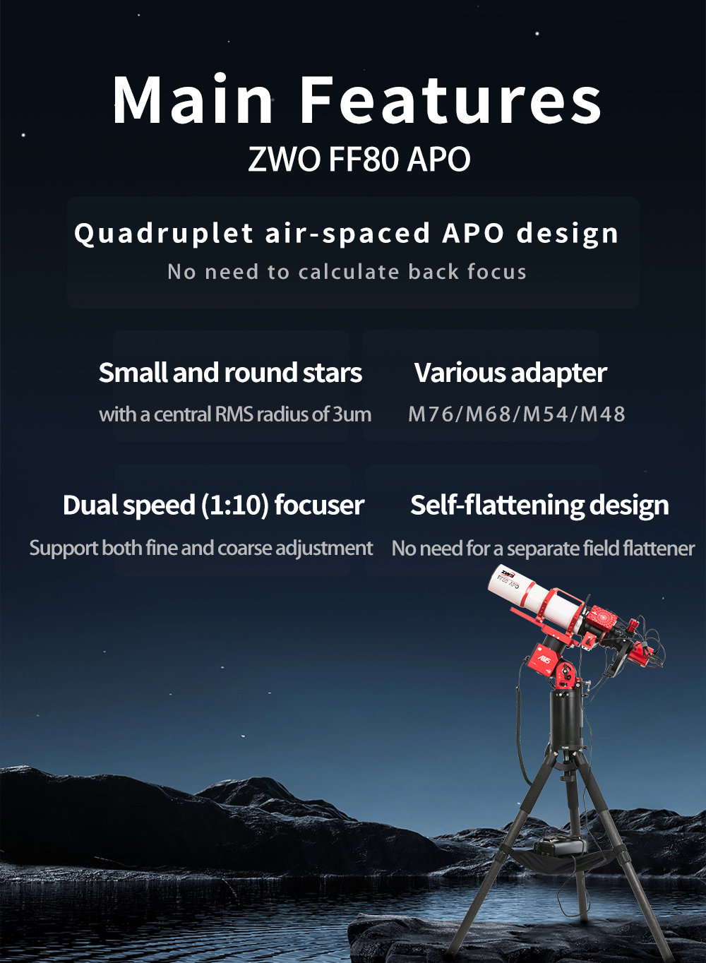 ZWO FF80-APO