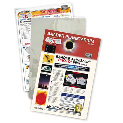 Baader Planetarium AstroSolar Foil (Visual - A4 200×290mm) Density 3.8 太陽濾膜