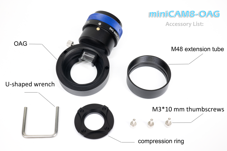 QHYCCD miniCAM8M (IMX585) Mono Combo set with OAG