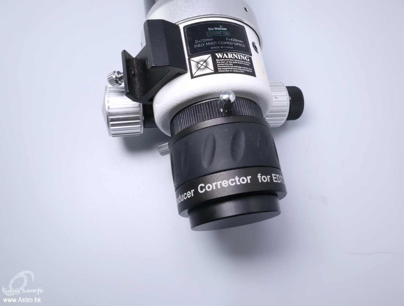 Sky-Watcher Evostar 72ED Refractor with 0.85x Reducer and lightweight dovetail (Used)