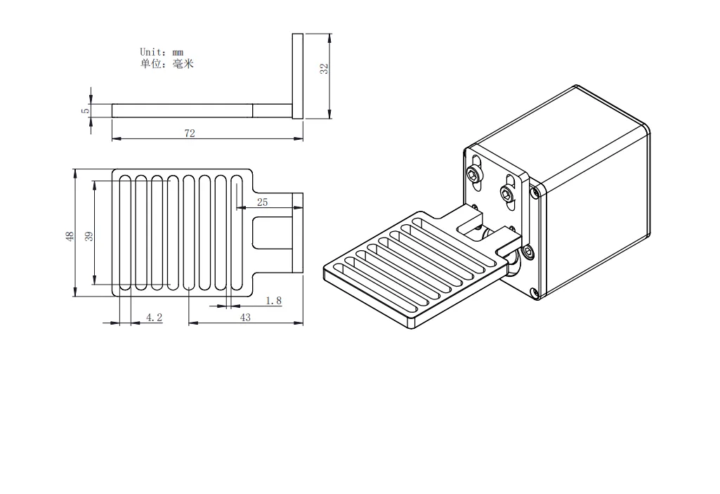 ZWO EAF bracket for Takahashi Scope 電動調焦器支架