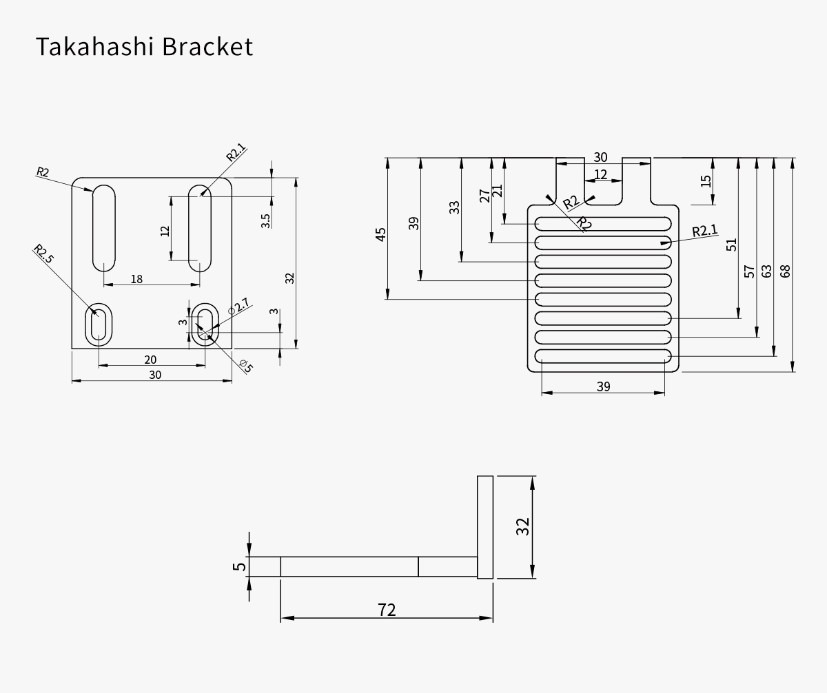 ZWO EAF bracket for Takahashi Scope 電動調焦器支架