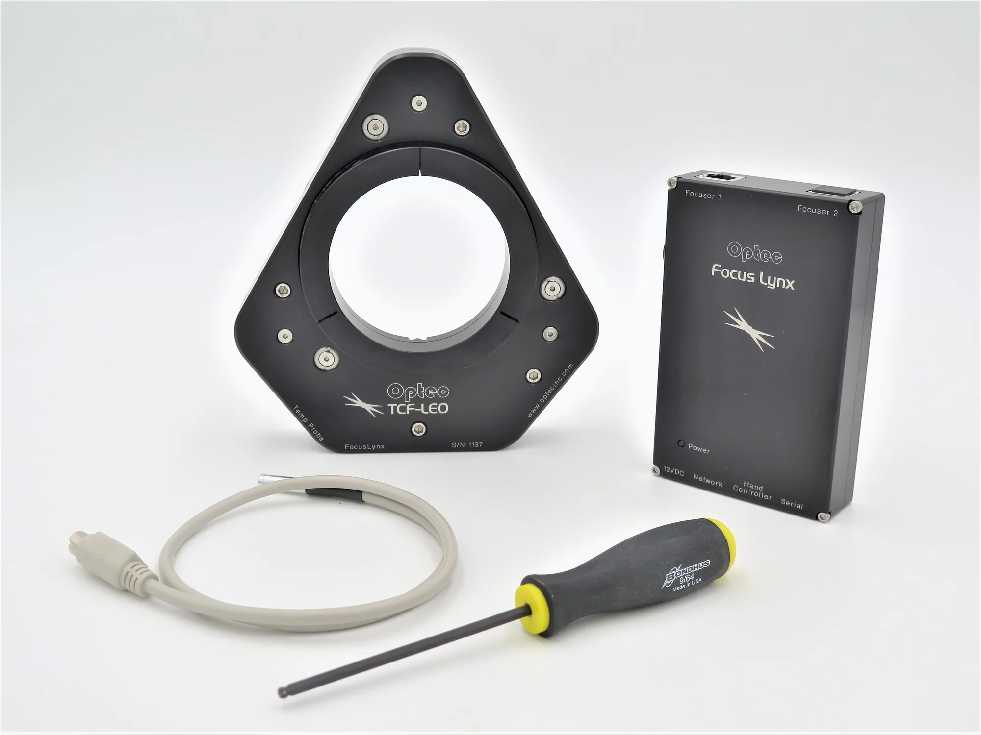 Optec TCF-Leo Low Profile Focuser with Split-Clamp drawtube