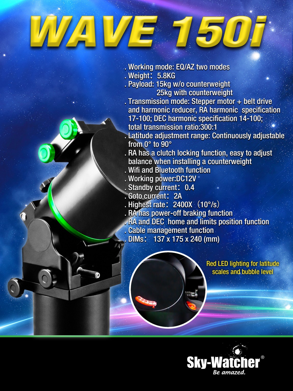 Sky-Watcher Wave 150i Strainwave Mount