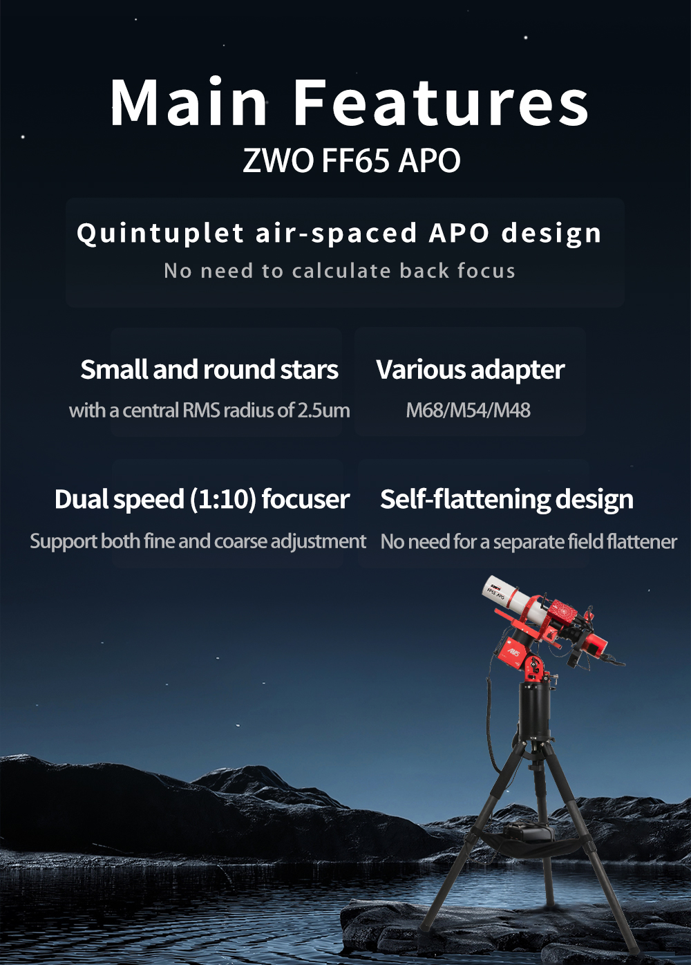 ZWO FF65-APO